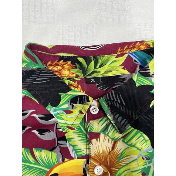 Florida State Seminoles Shirt Mens XL Maroon Green NCAA Football Hawaiian FSU - Picture 4 of 6